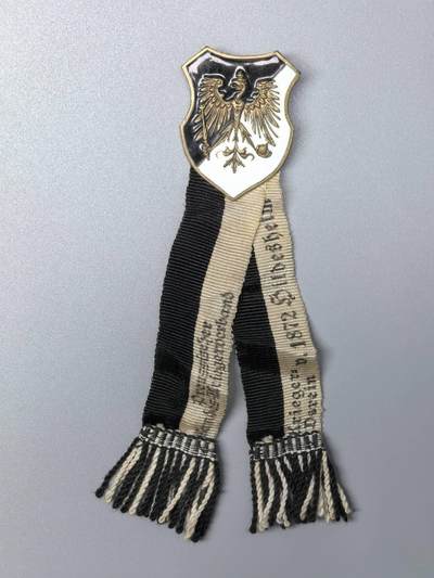 小驴勋章奖章收藏11月15日周六晚五点拍卖（珍爱和平，收藏战争，铭记历史，勿忘国耻，忠党爱国。有偿代拍，送拍规则在简介最后，参拍须阅读规则后再参拍，关系到运费包装发货时效真假辨别等关键信息，拍卖时不再发原图，看大图店主微信码在拍卖店铺介绍里） - 德国普鲁士老兵协会徽章，铜质珐琅，珐琅完整好品背打HERLIN.TI MM BERLIN厂标