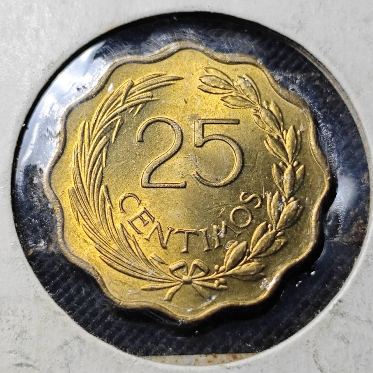 KK钱币收藏小铺  第370场  2月预留时间 周末发货  1953巴拉圭25分 拆卷品