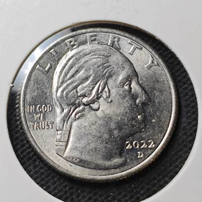KK钱币收藏小铺  第370场  2月预留时间 周末发货 -  2022美国25分纪念币