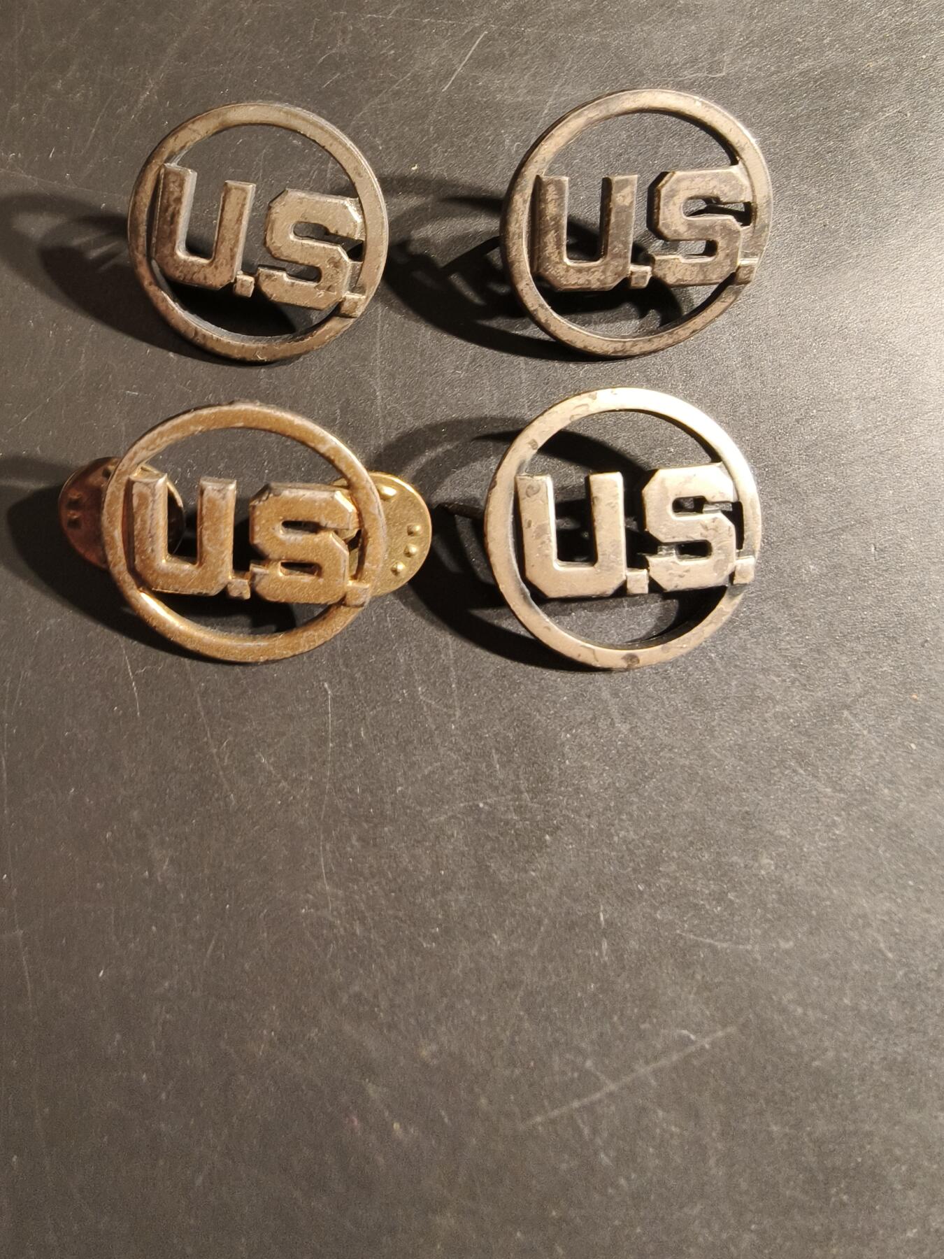 老王徽章第163期 13-15日三场连拍 16日统一发货  13、14日结束后可寄存 美国陆军领章4枚一组   镂空 