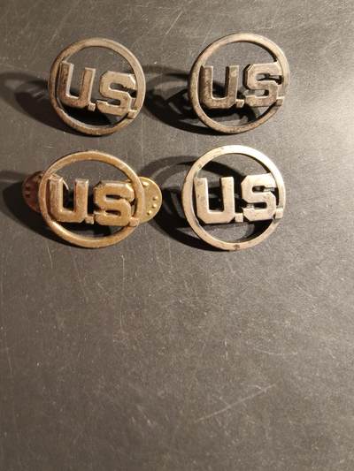 老王徽章第163期 13-15日三场连拍 16日统一发货  13、14日结束后可寄存 - 美国陆军领章4枚一组   镂空 