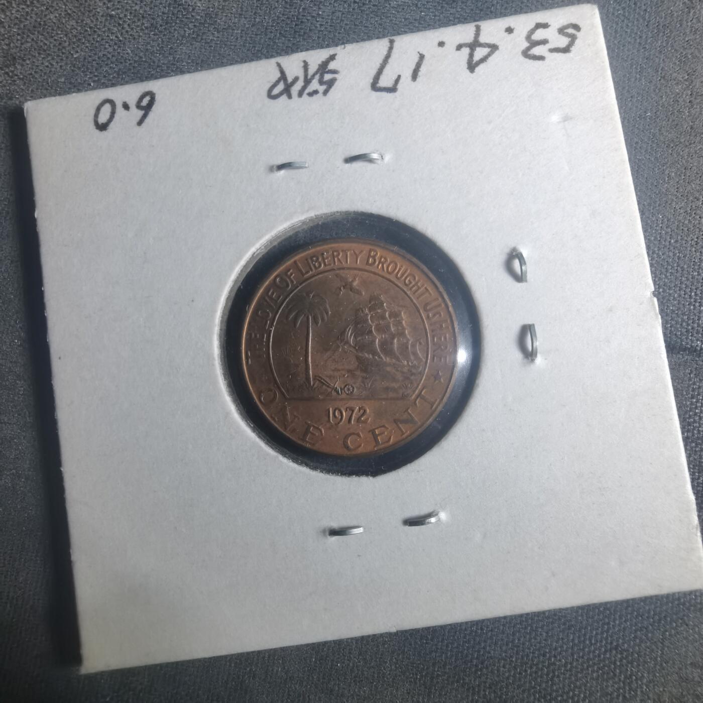 沼泽如烟--第900场 利比里亚1972年一分大象