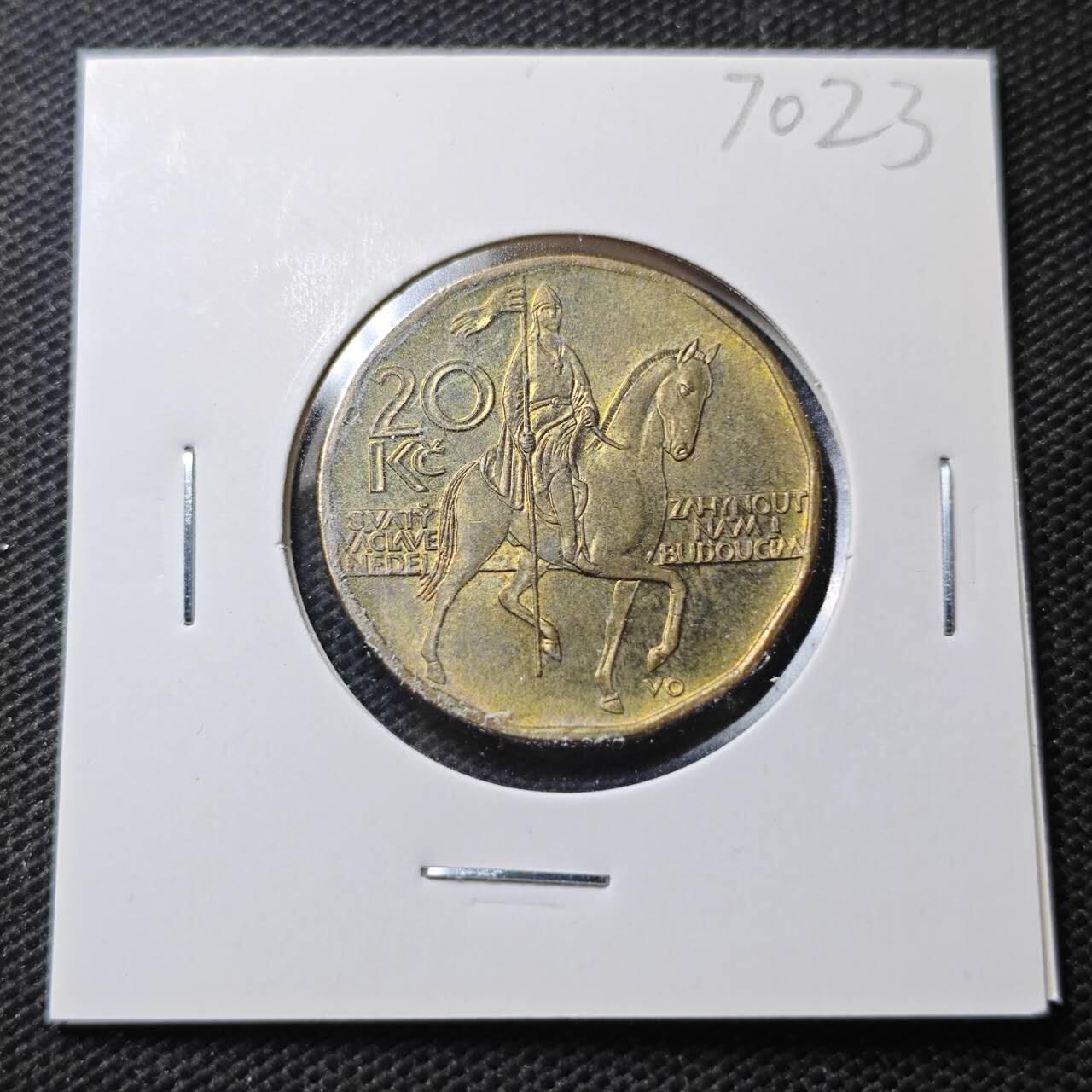 KK钱币收藏小铺  第370场  2月预留时间 周末发货  1997捷克20克朗