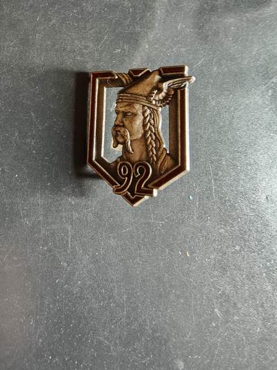 老王徽章第163期 13-15日三场连拍 16日统一发货  13、14日结束后可寄存 - 法国第92步兵团证章 