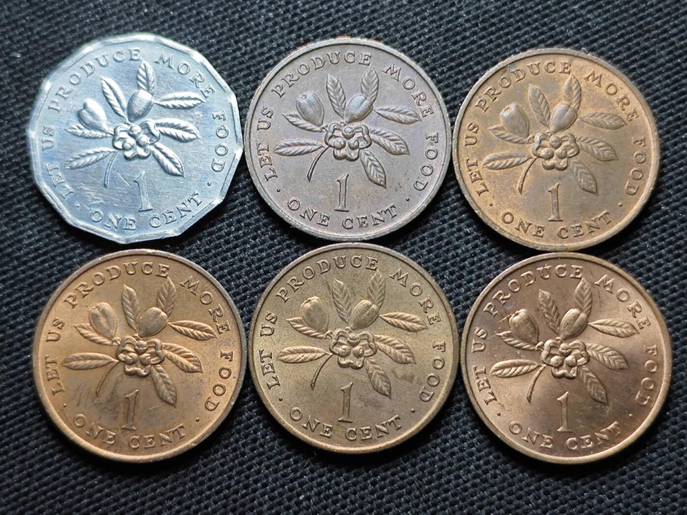 KK钱币收藏小铺  第370场  2月预留时间 周末发货  牙买加一组6枚