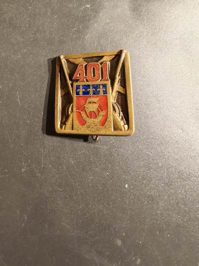 老王徽章第163期 13-15日三场连拍 16日统一发货  13、14日结束后可寄存 -  法国第401防空炮兵团证章