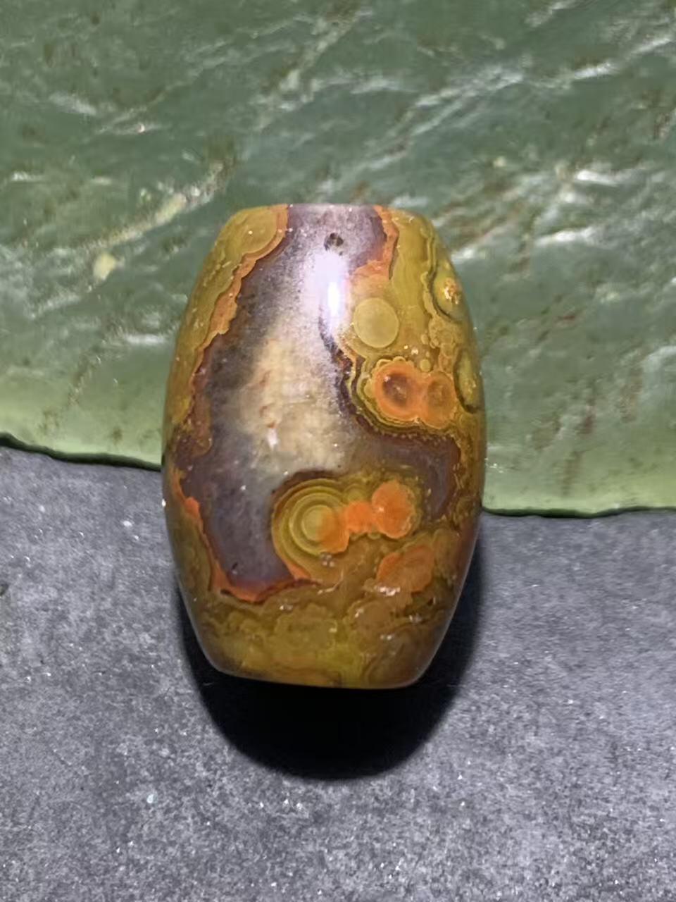 放福利！冰飘战国红玛瑙通货桶珠一个