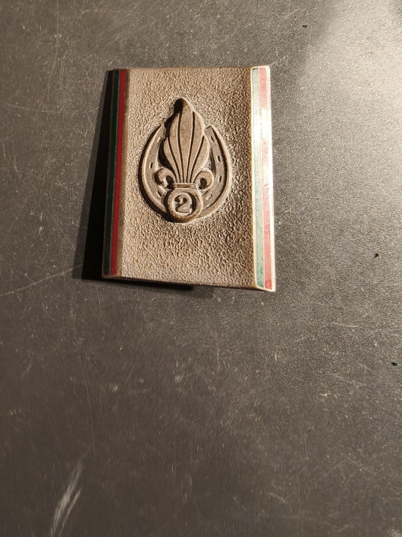 老王徽章第163期 13-15日三场连拍 16日统一发货  13、14日结束后可寄存 法国外籍军团第2步兵团证章 