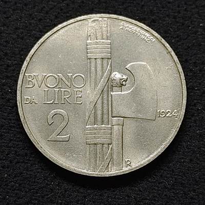 【全场包邮】纯粹捡漏拍476场（免费代拍第13场）调整中 - 意大利1924年艾曼努尔三世2里拉