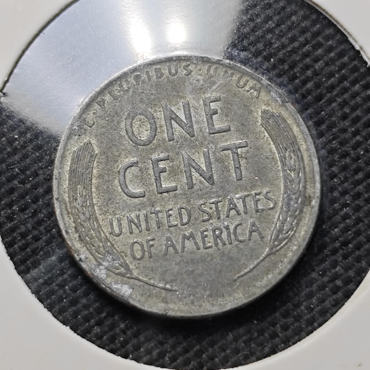 KK钱币收藏小铺  第370场  2月预留时间 周末发货  1943美国1分铁币 