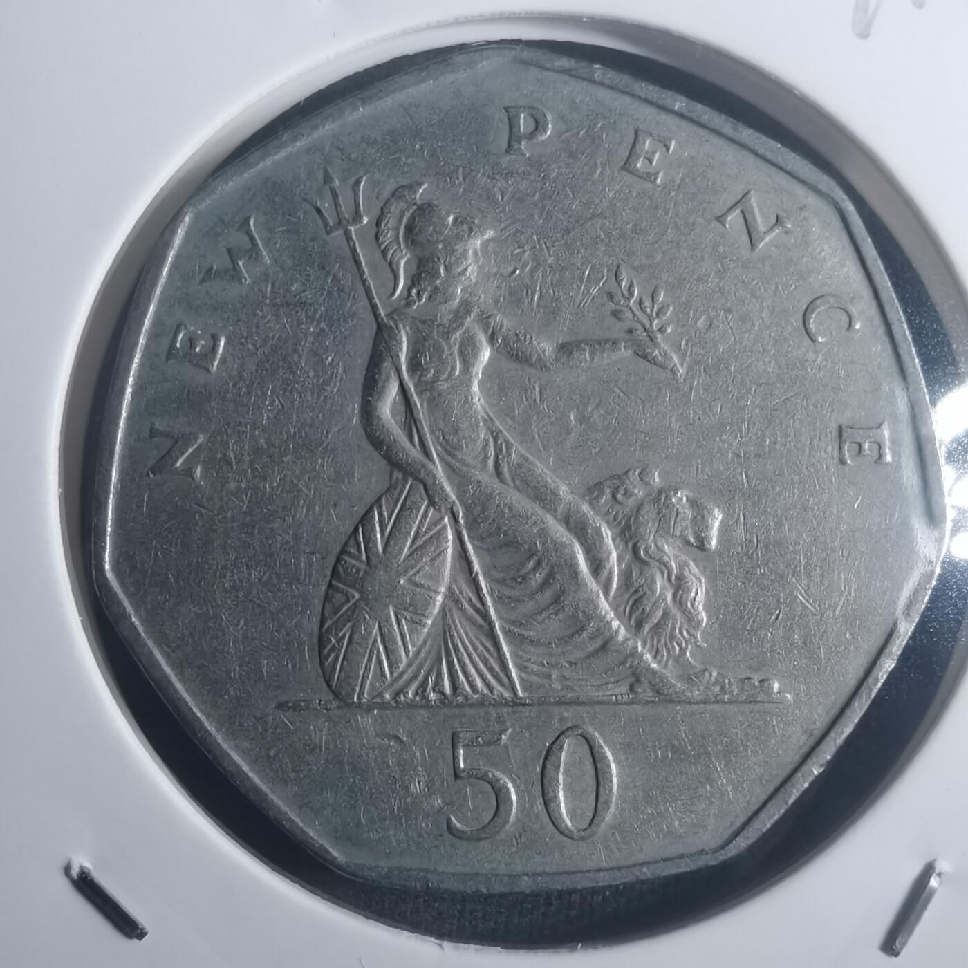 沼泽如烟--第900场 英国1969年50便士