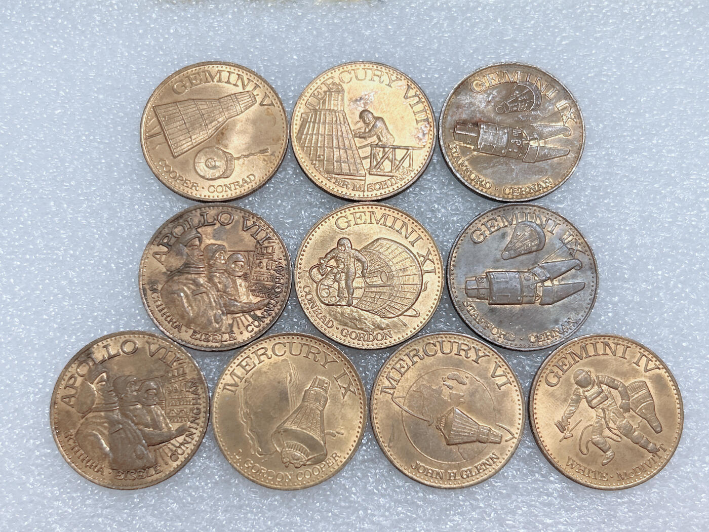 第一海外回流一元起拍收藏 散集专场  第265期 美国纪念铜章 10枚