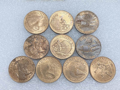 第一海外回流一元起拍收藏 散集专场  第265期 - 美国纪念铜章 10枚