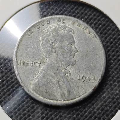 KK钱币收藏小铺  第370场  2月预留时间 周末发货 -  1943美国1分铁币 