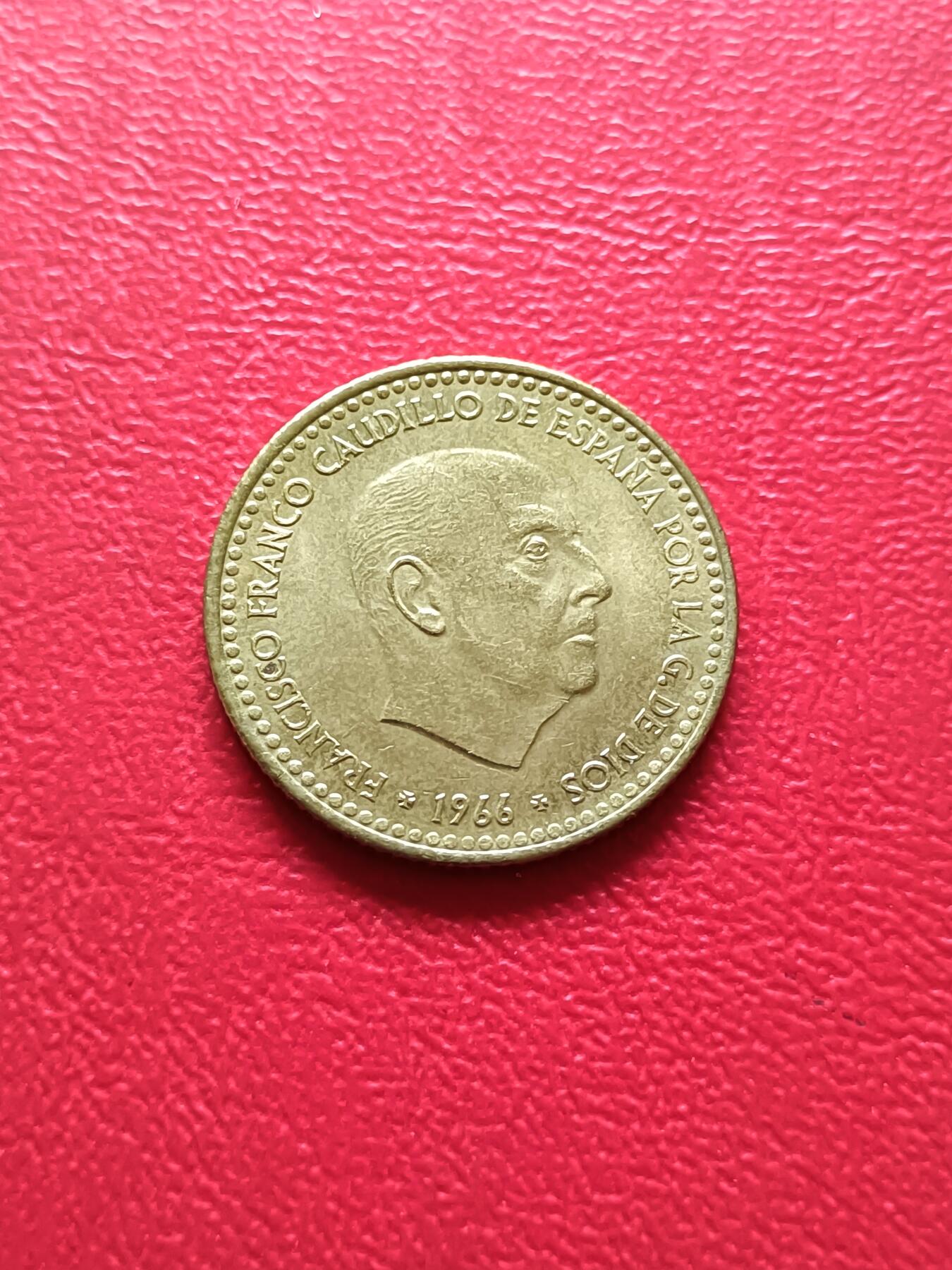 【云涧收藏】第七十九场 西班牙1966年版1比塞塔