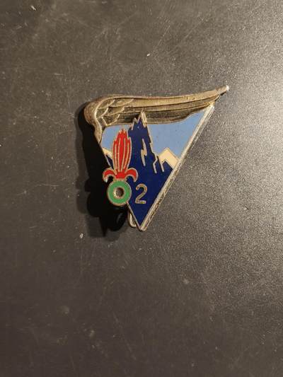 老王徽章第163期 13-15日三场连拍 16日统一发货  13、14日结束后可寄存 - 法国外籍军团第2山地步兵连证章 