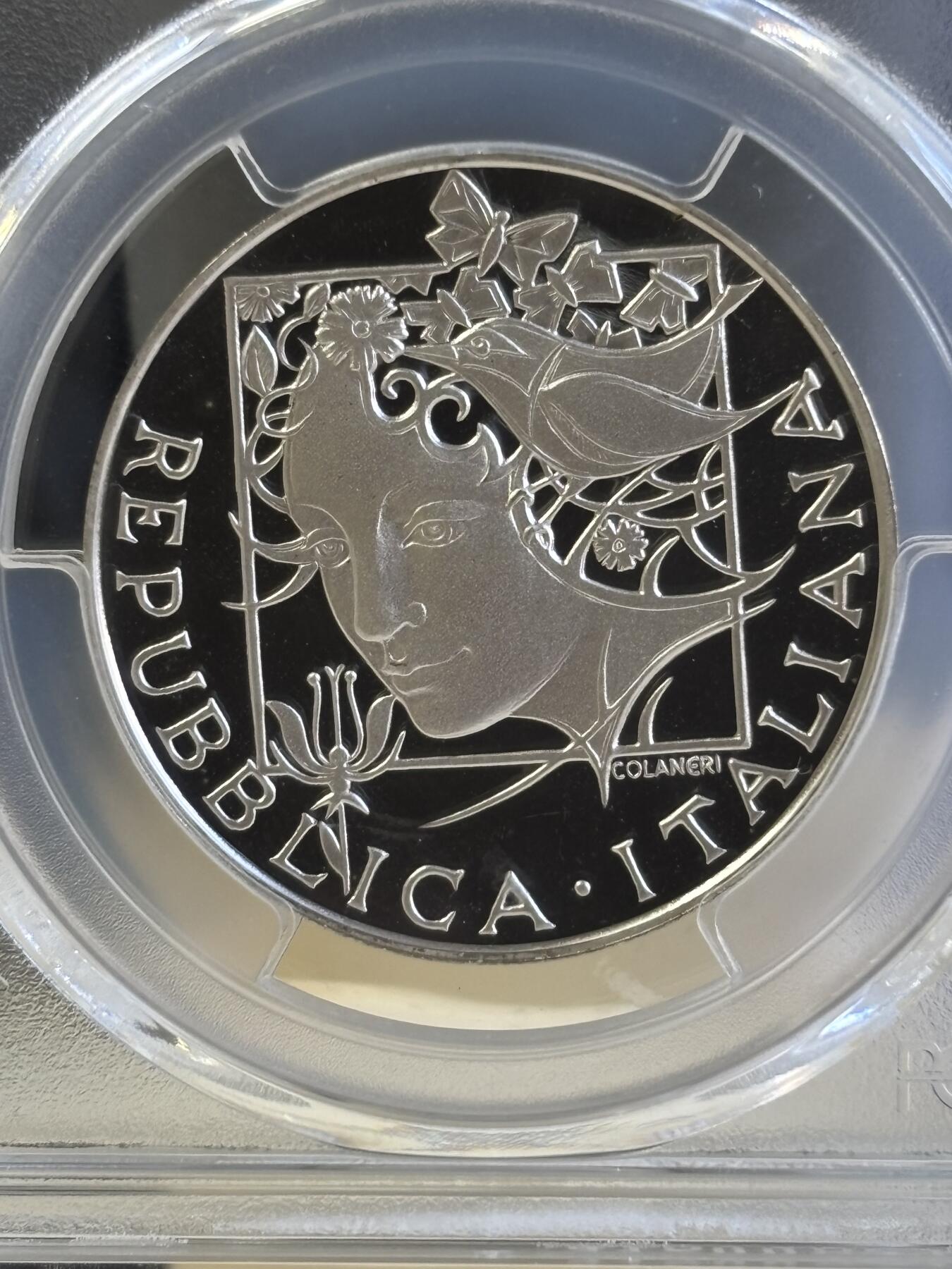 第181期拍卖 意大利 1992年 500里拉精制银币（克劳斯获奖币）PCGS-PR69货号A3786,15克，835银