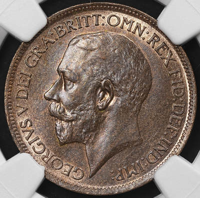 修遠堂世界钱币第九十三期 - NGC MS64BN 1912年英国1/2便士铜币