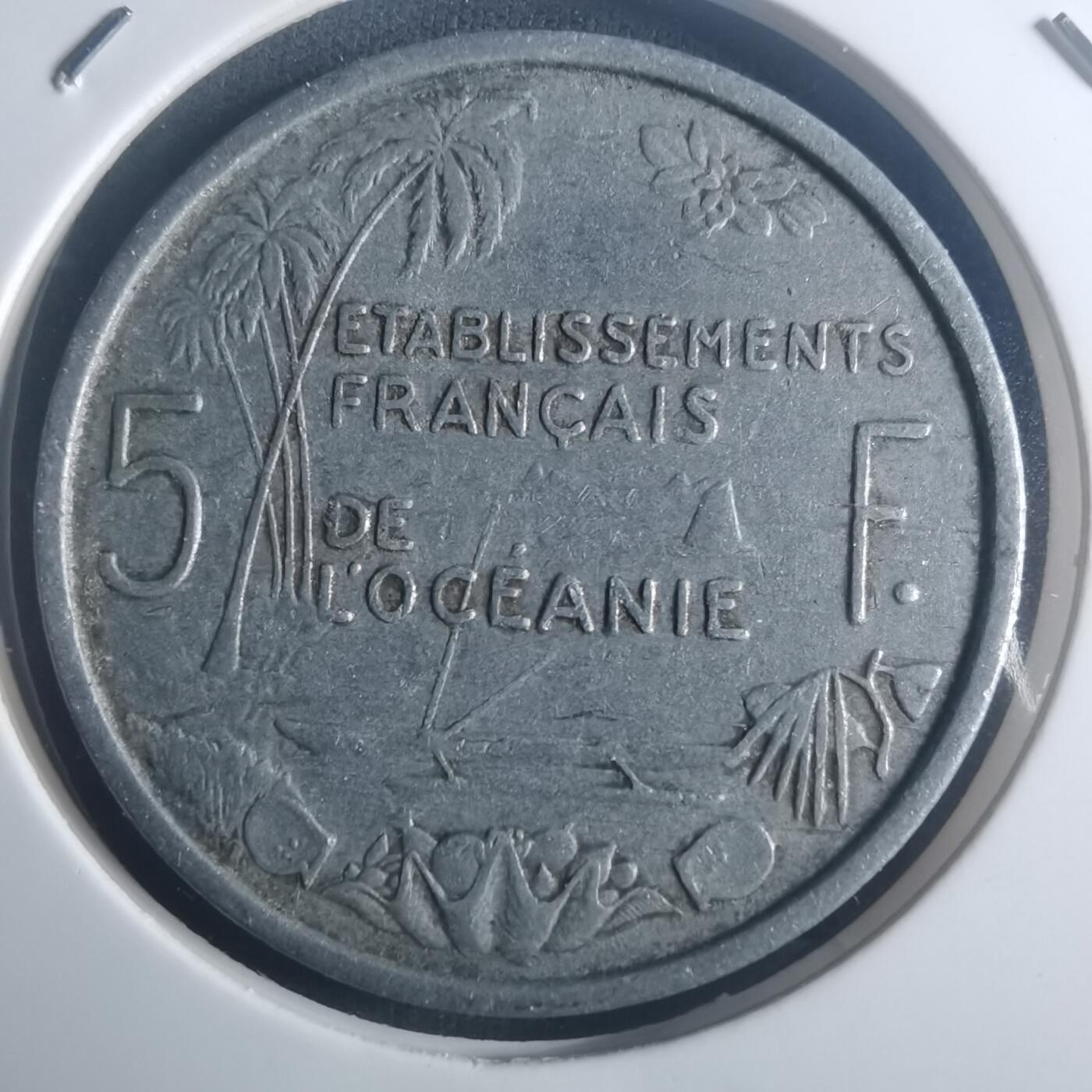 沼泽如烟--第900场 法属大洋洲1952年5法郎