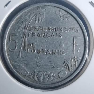 沼泽如烟--第900场 - 法属大洋洲1952年5法郎