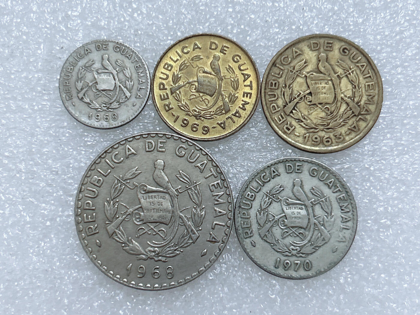 第一海外回流一元起拍收藏 散集专场  第265期 危地马拉硬币 6枚