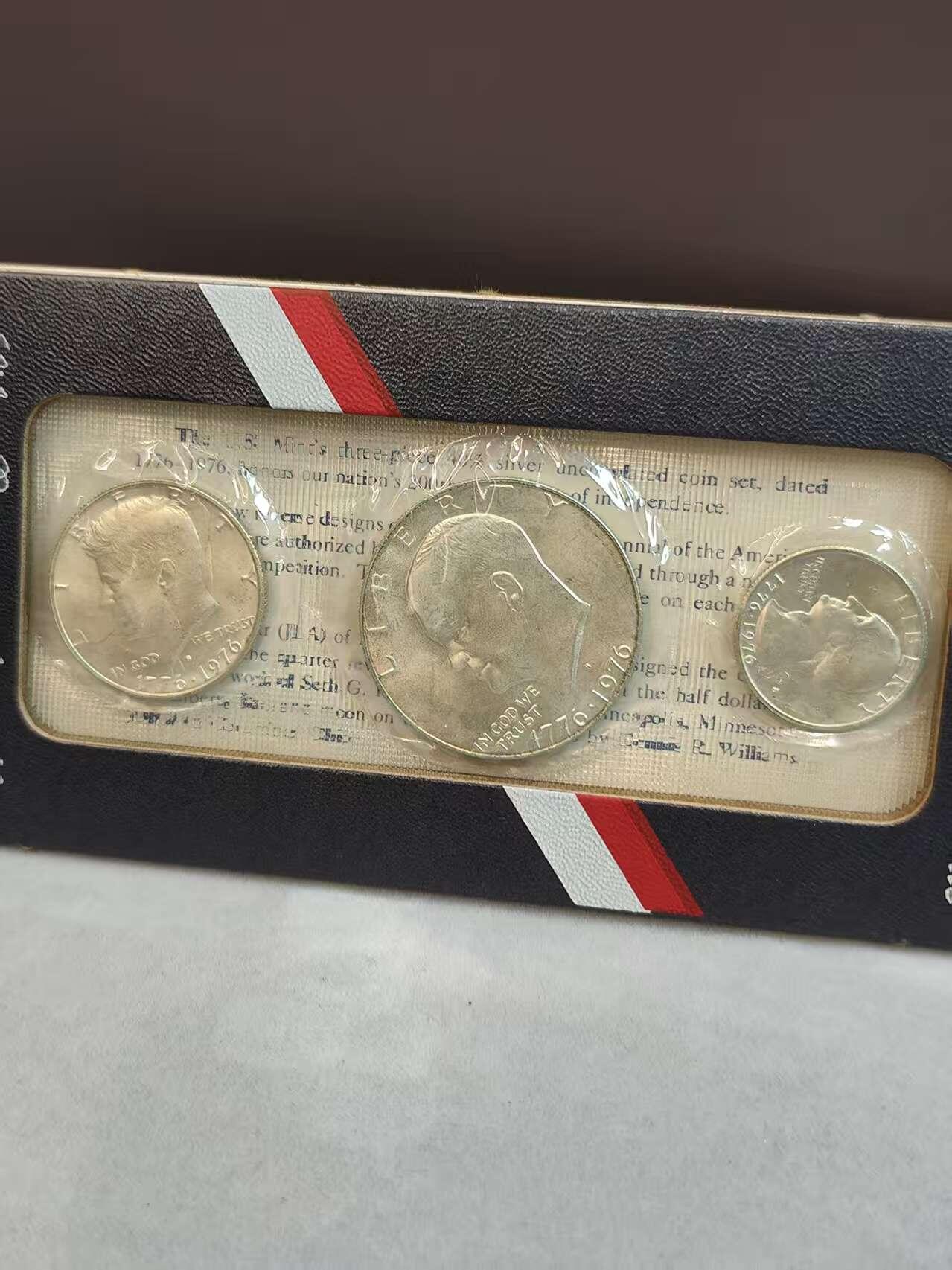 G&W世界散币，银币处理专场（第36场） 美国1976年3枚套  3银  建国200周年