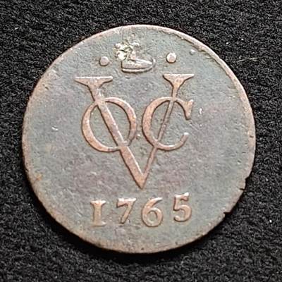 【全场包邮】纯粹捡漏拍476场（免费代拍第13场）调整中 - 荷兰东印度公司1765年VOC西弗里斯兰1盾铜币