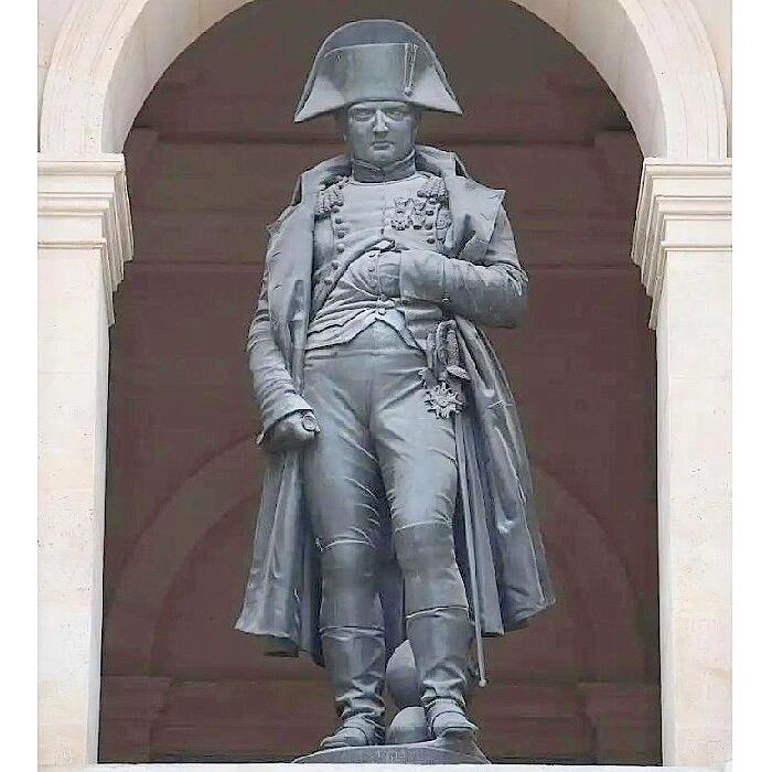 【艺术】法国艺术大章1833年 双面拿破仑雕像 高浮雕精制大铜章 55MM