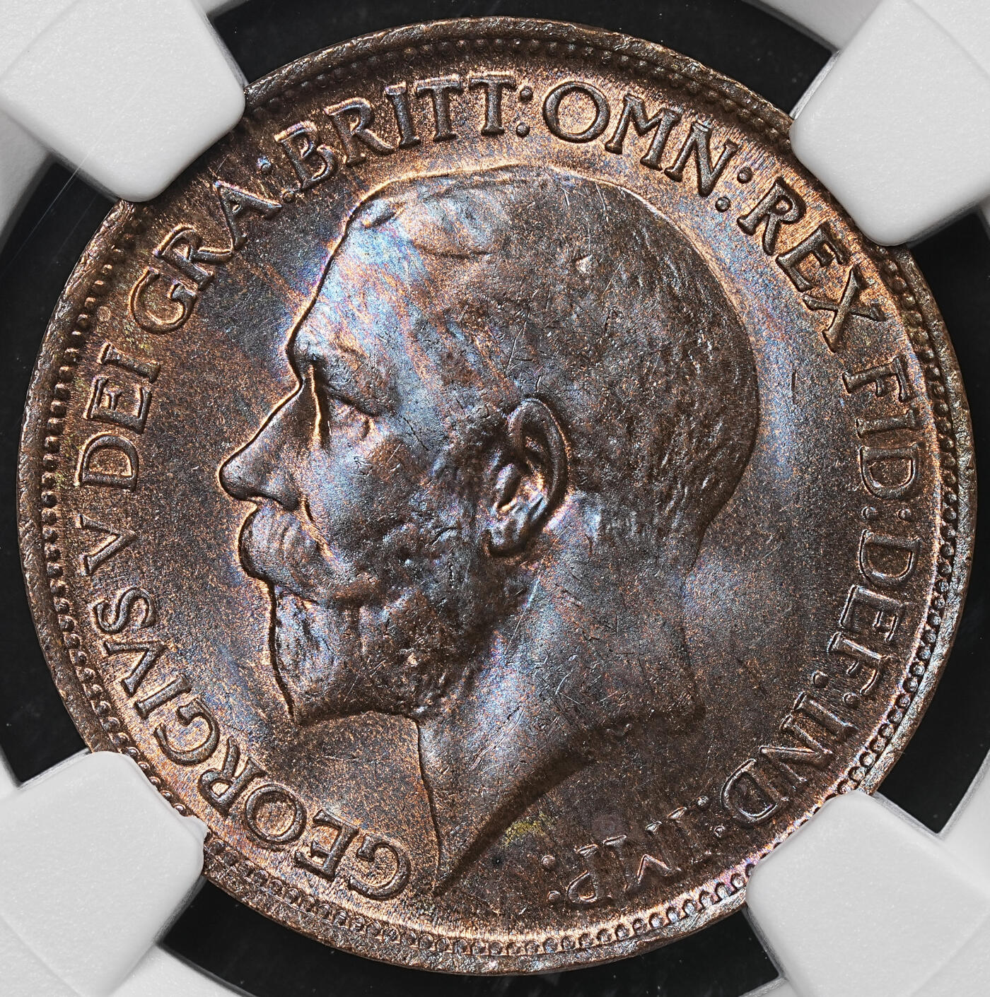 修遠堂世界钱币第九十三期 NGC MS64BN 1915年英国1/2便士铜币