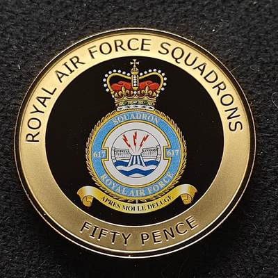 【全场包邮】纯粹捡漏拍476场（免费代拍第13场）调整中 - 根西2013年50便士英国皇家空军彩色镀金精制克朗型纪念币
