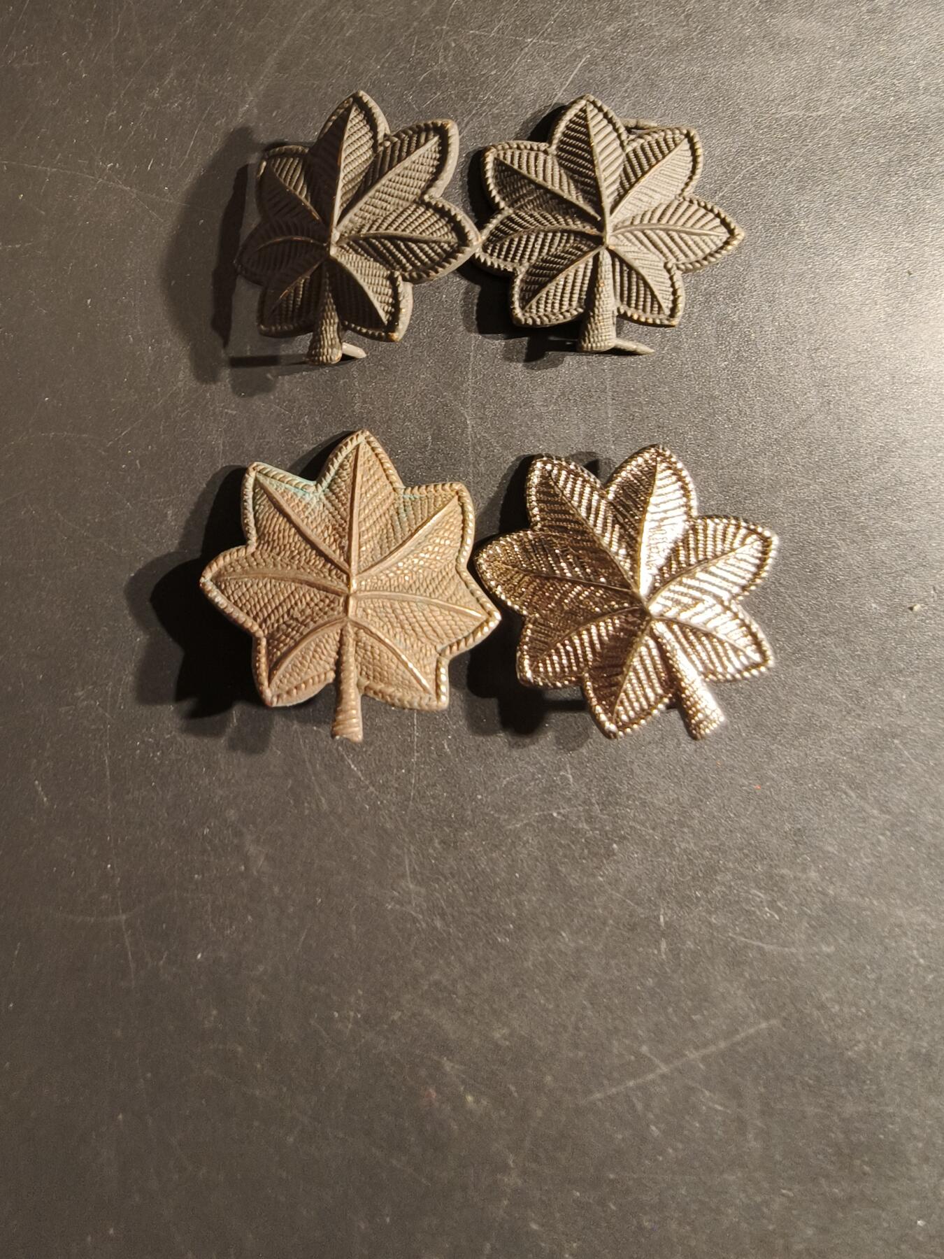 老王徽章第163期 13-15日三场连拍 16日统一发货  13、14日结束后可寄存 美国中校军衔符号4枚一组 