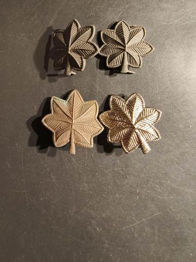 老王徽章第163期 13-15日三场连拍 16日统一发货  13、14日结束后可寄存 - 美国中校军衔符号4枚一组 