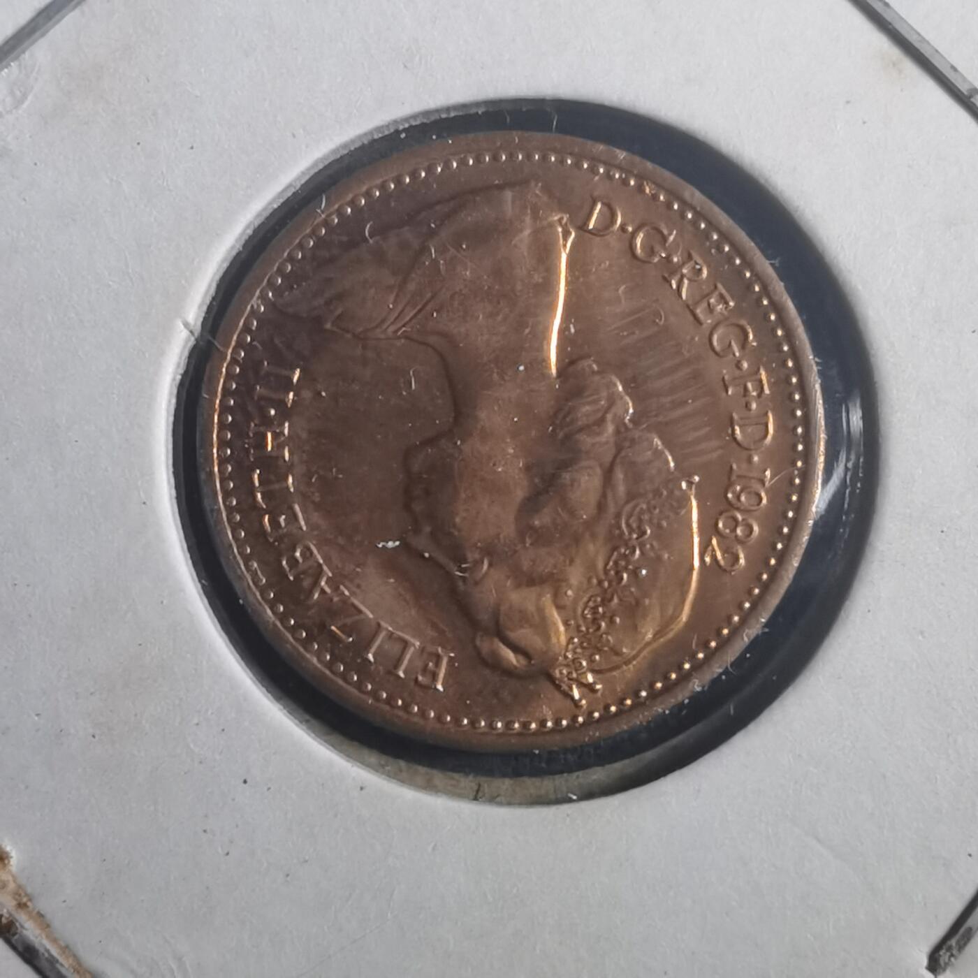 沼泽如烟--第903场 英国1982年半便士