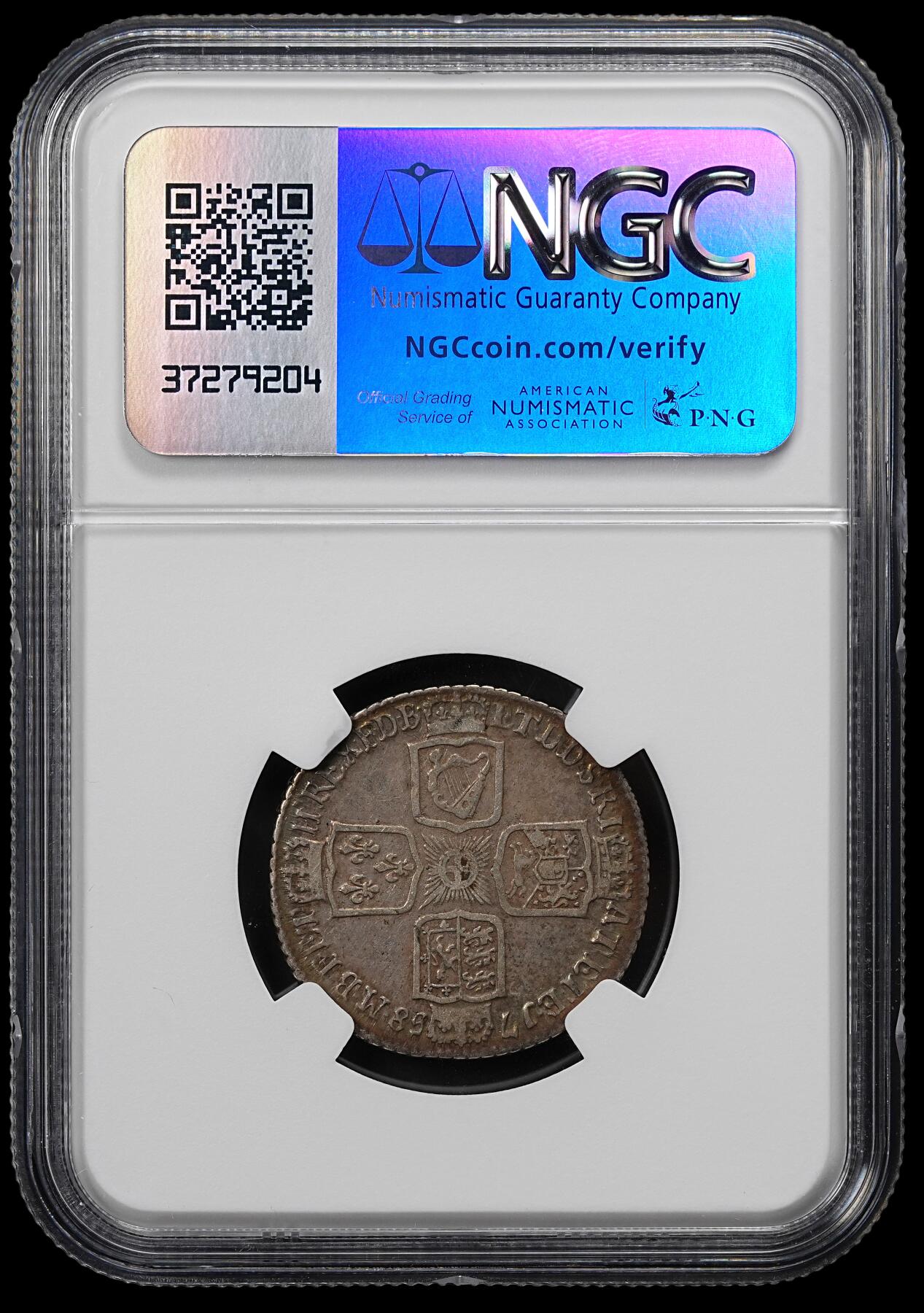 修遠堂世界钱币第九十三期 NGC VF35 1758年英国1先令银币