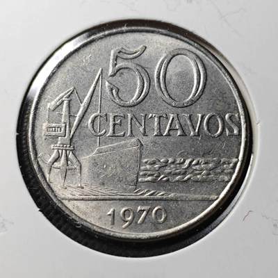 KK钱币收藏小铺  第370场  2月预留时间 周末发货 -  1970巴西女神50分