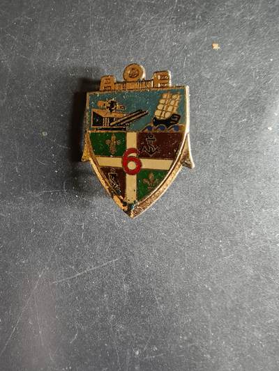 老王徽章第163期 13-15日三场连拍 16日统一发货  13、14日结束后可寄存 -  法国海军陆战队第6步兵团证章