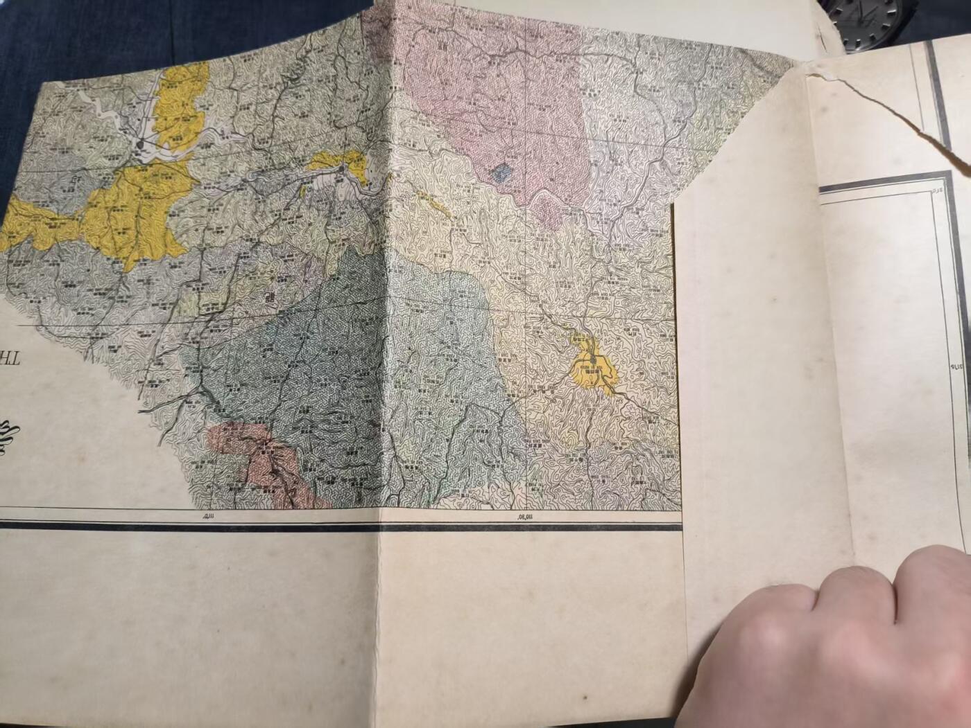 罗岚⭐爱藏⭐精品专拍第七场-分享拍场赚佣（周六有群拍，详细看简介） 中华民国19年（1930年）地图，地形图一套，地图非常漂亮，中国地理学先驱，朱森教授绘制，1：5万比例