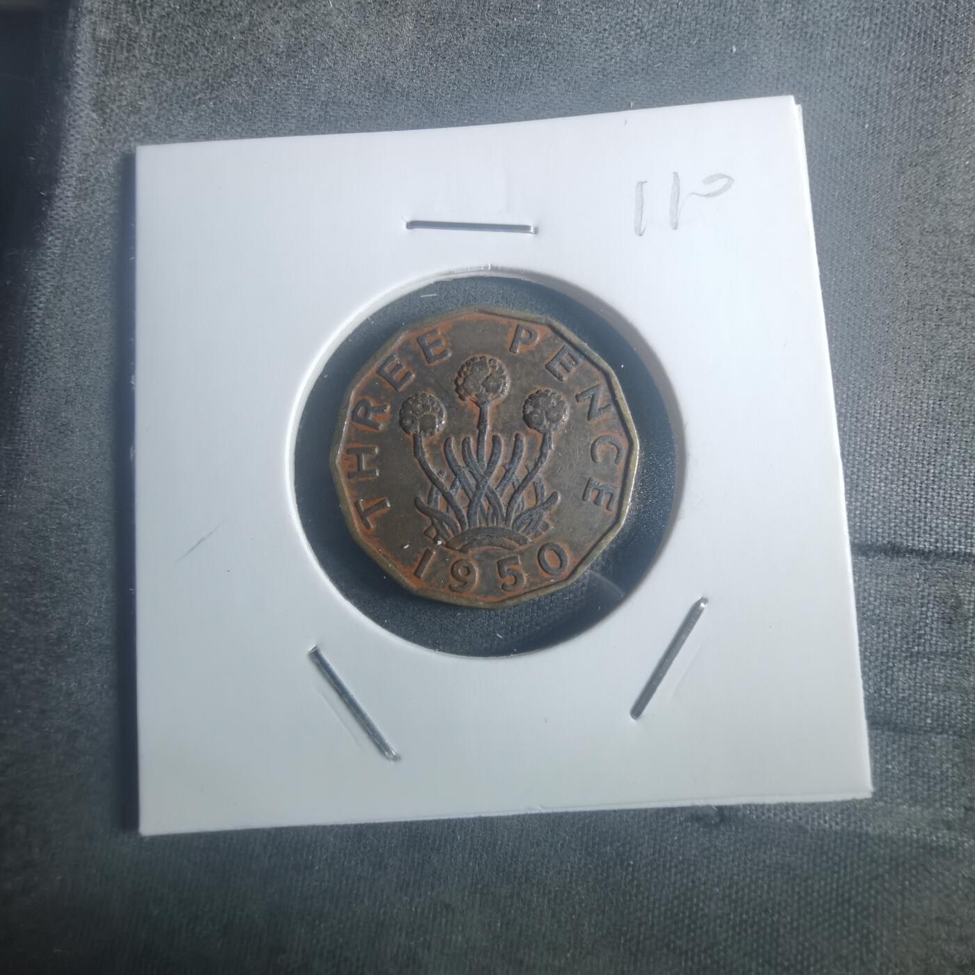 沼泽如烟--第900场 英国1950年3便士