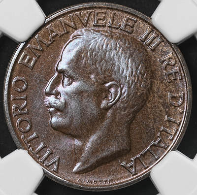 修遠堂世界钱币第九十三期 - NGC MS64BN 1930年意大利10分铜币