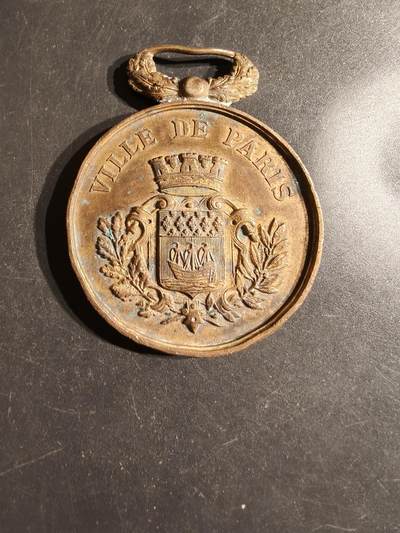 老王徽章第163期 13-15日三场连拍 16日统一发货  13、14日结束后可寄存 -  法国巴黎市1893年国家食品与卫生竞赛大尺寸铜奖章     直径46mm.    重量43.4g