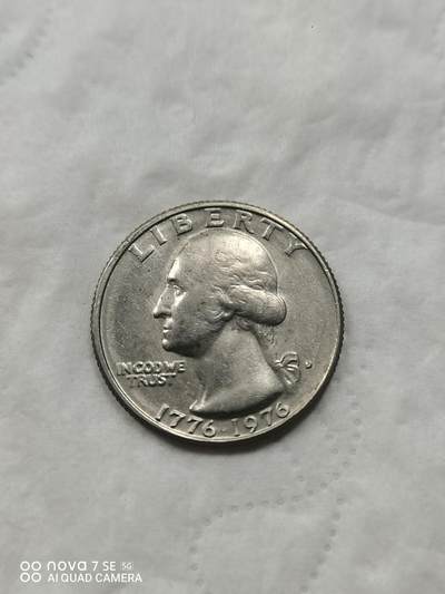 美国钱币 - 1976年25美分