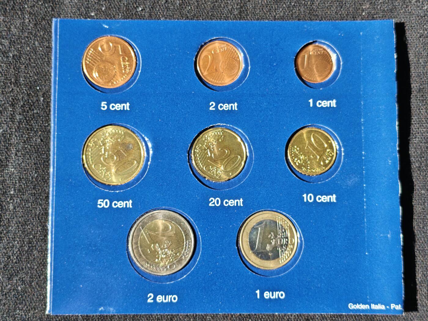 刘世昌艺术品销售中心～虎踞龙蟠*金杨在线联拍群第509期 2002年德国硬币一套8枚（清版欧元），品相如图。