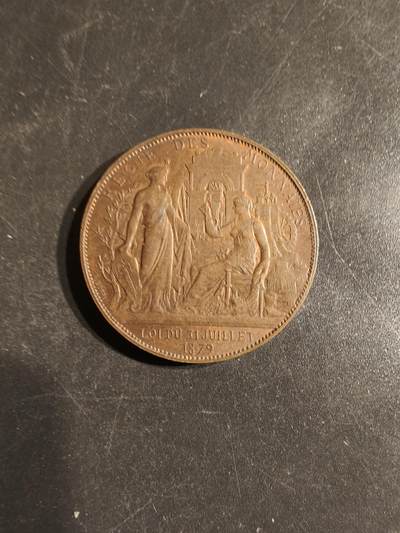 老王徽章第163期 13-15日三场连拍 16日统一发货  13、14日结束后可寄存 -  法国国家造币厂100周年大铜章     直径32mm.    重量17.9g