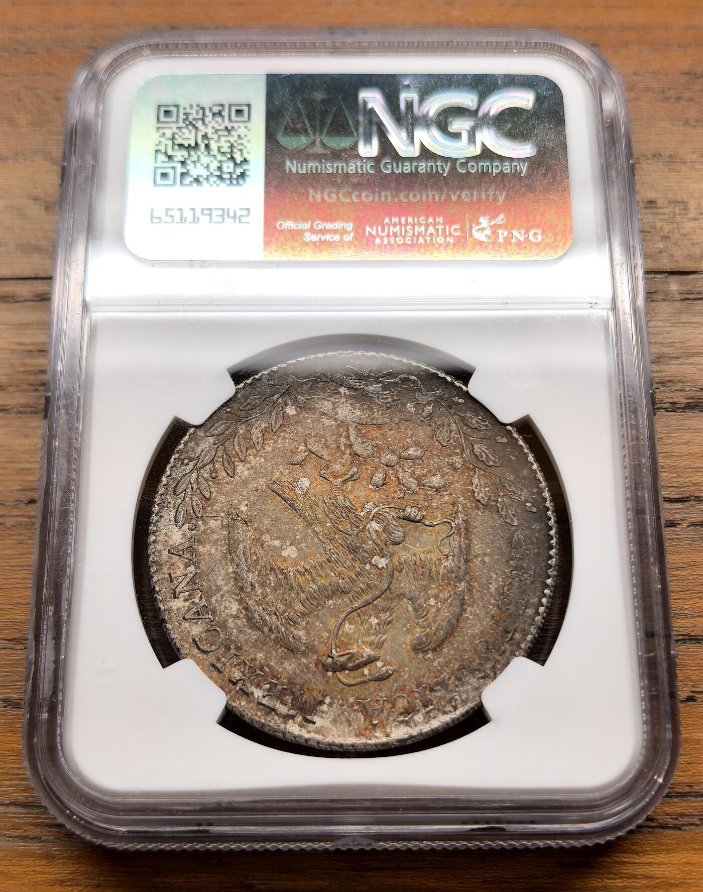 泉海漫舟·凡希社世界钱币微拍第三百十四期 1897ZSFZ墨西哥花边鹰洋NGC-MS61