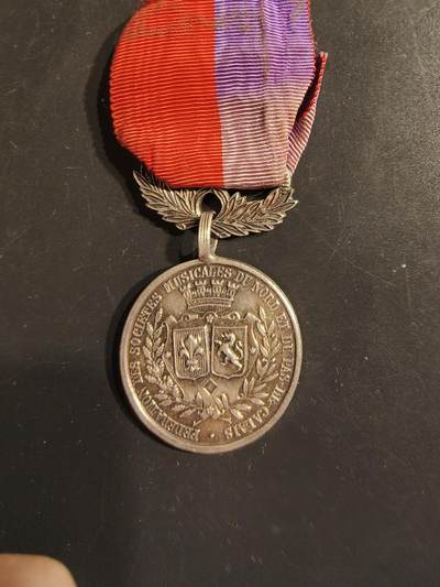 老王徽章第163期 13-15日三场连拍 16日统一发货  13、14日结束后可寄存 -  法国北部加莱海峡省音乐协会奖章