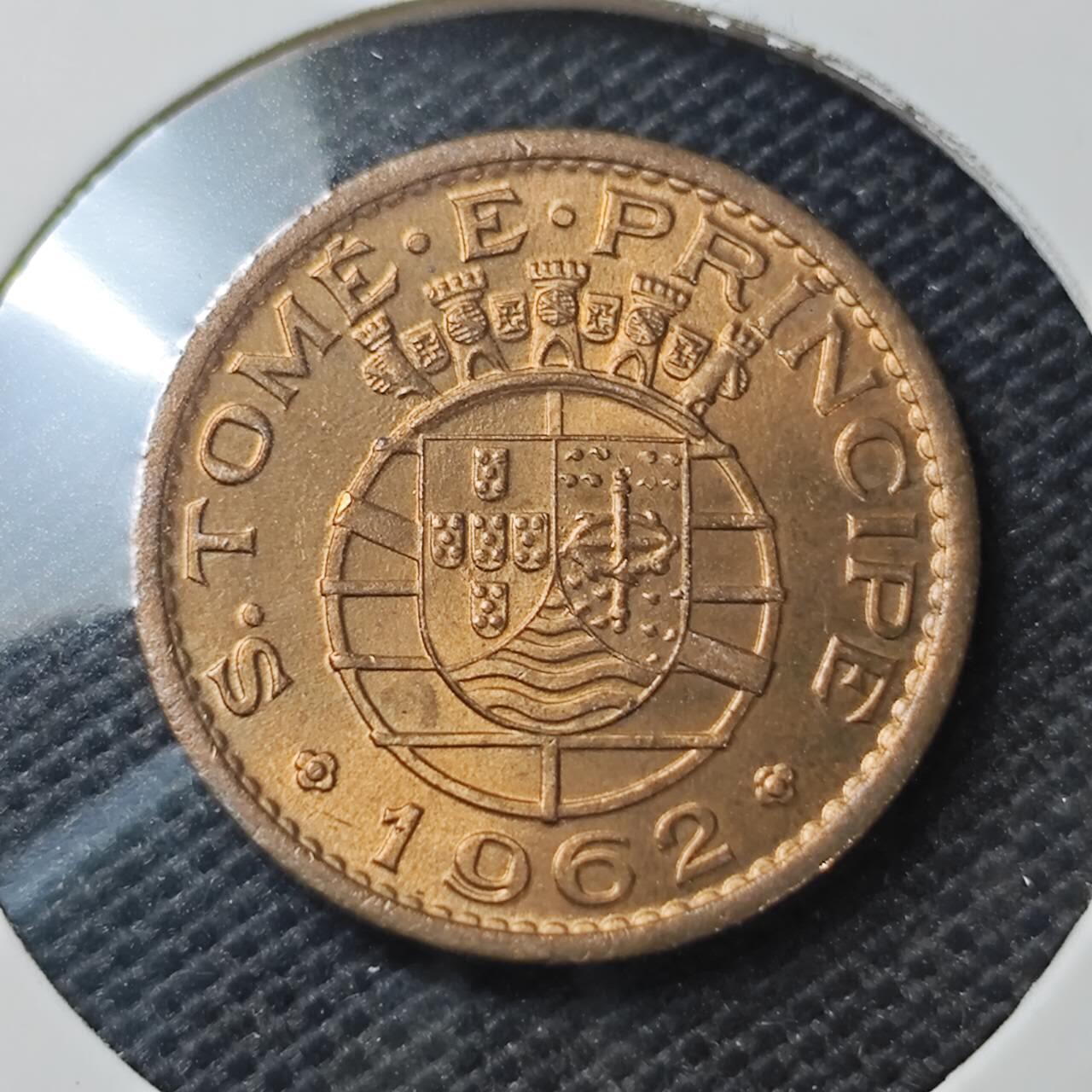 KK钱币收藏小铺  第370场  2月预留时间 周末发货  1962葡属圣多美和普林西比50分 好品