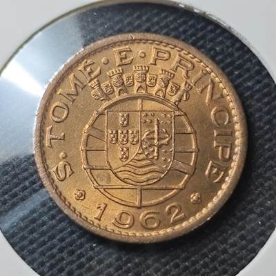 KK钱币收藏小铺  第370场  2月预留时间 周末发货 -  1962葡属圣多美和普林西比50分 好品