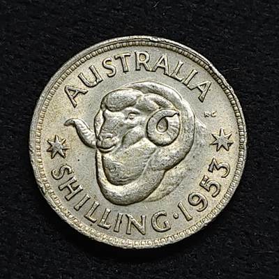 【全场包邮】纯粹捡漏拍476场（免费代拍第13场）调整中 - 澳大利亚1953年女王1先令银币