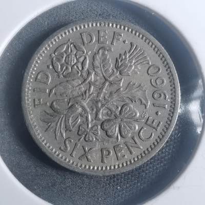 沼泽如烟--第900场 - 英国1960年六便士