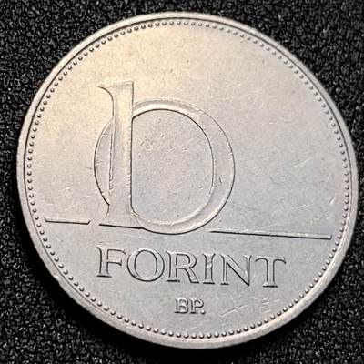 泉币菌-第128附加场-精品福利场（本场拍品多，请提前出价） - 1995匈牙利10福林 直径24.6mm 